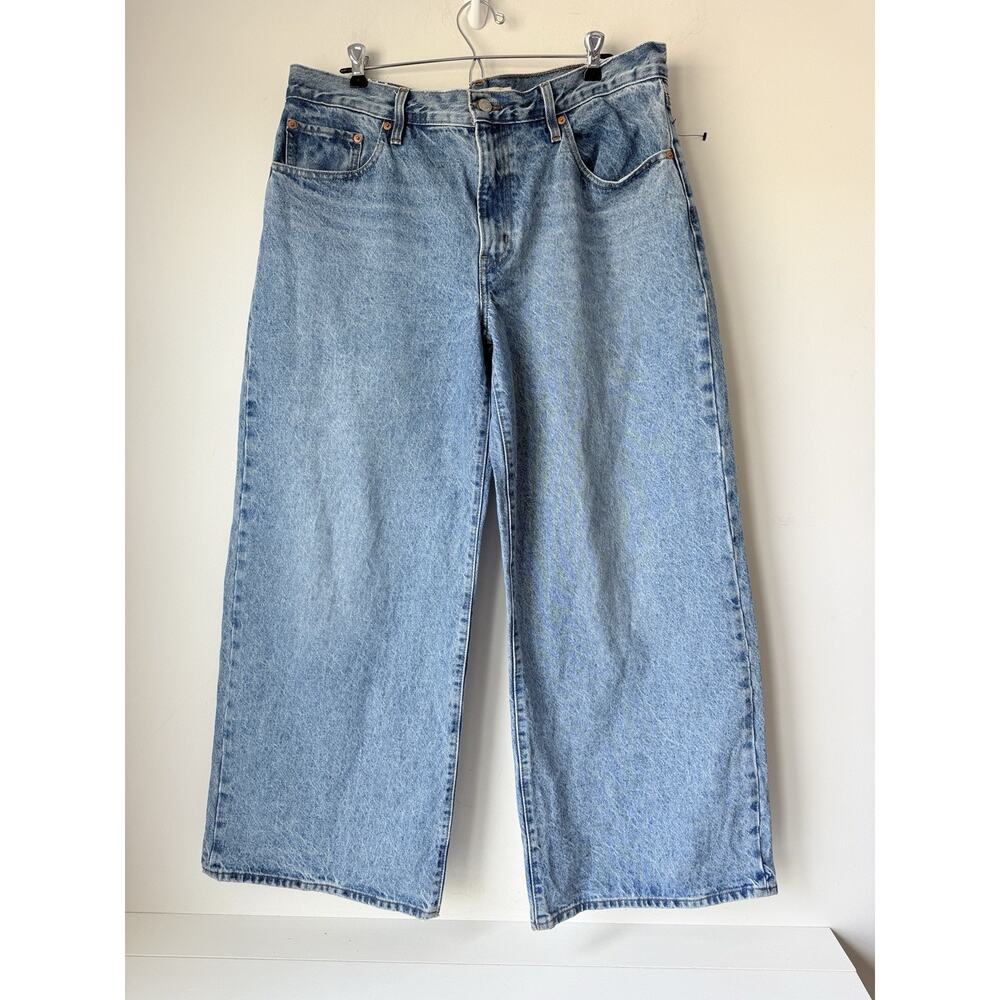 Big E Levis Jeans Womens 32 (37x29.5) Blue Baggy Dad XL Straight Relaxed Premium